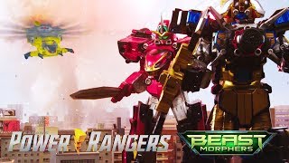 All Megazord Battles in Power Rangers Beast Morphers Episodes 1222  Power Rangers Official [upl. by Donela343]