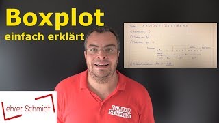 Boxplot  einfach erklärt  Mathematik  Lehrerschmidt [upl. by Jochebed]