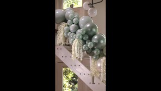 PREVIEW How to Build Balloon Garland on a Staircase shorts [upl. by Lenore322]