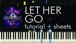 Passenger  Let Her Go  Piano Tutorial  How to Play  Sheets [upl. by Mallory240]