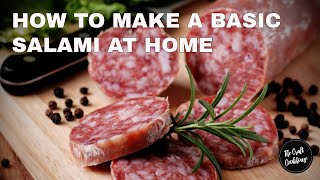 How to make a Simple Salami at home  EASY FOOLPROOF RECIPE [upl. by Tychon]