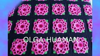 COLCHAS A CROCHET  TEJIDOS OLGA HUAMAN  MIX ALICIA DELGADO [upl. by Ariait]