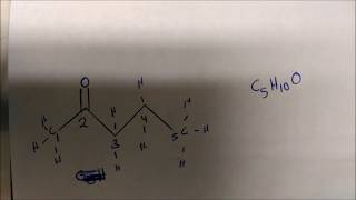 How To Get Molecular Formulas From Line Angle Structures Skeletal [upl. by Willin]