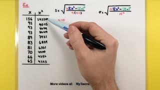 Statistics  How to calculate the standard deviation [upl. by Olli]