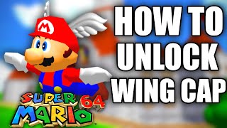 HOW TO UNLOCK Wing Cap in Super Mario 64 from Super Mario 3D All Stars for Nintendo Switch [upl. by Geordie]