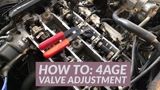 How to 4AGE Valve Adjustment [upl. by Romano]