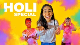 HOLI SPECIAL TWIN TELEPATHY Challenge  Rimorav Vlogs [upl. by Akiner]