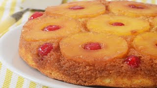 Pineapple Upside Down Cake Recipe Demonstration  Joyofbakingcom [upl. by Drus]