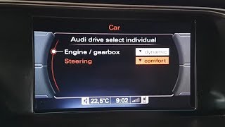 Audi A4 B8  How to activate Audi Drive Select [upl. by Lecia]