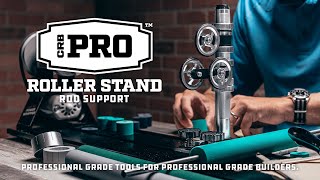 Product Showcase CRB Pro Roller Stand  Rod Building Support Stand for RBSPro Power Wrapper [upl. by Sansen]