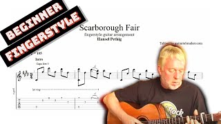 Scarborough Fair TAB  fingerstyle guitar tabs PDF  Guitar Pro [upl. by Adile]