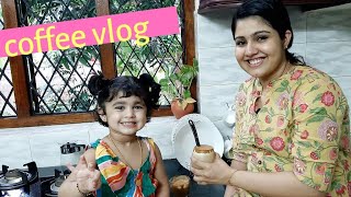 ഒരു coffee vlog dalgona coffee easy cappuccino cold coffee  three coffee recipe chillyflakes [upl. by Odrahcir524]