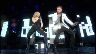 03 Madonna feat Justin Timberlake  4 Minutes Live at Hard Candy Promo Tour [upl. by Ovatsug]