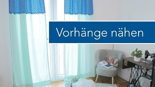 Vorhänge selber nähen fürs Kinderzimmer [upl. by Aizan]