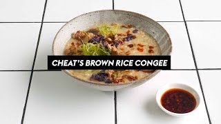 Cheats Brown Rice Congee Recipe  delicious Australia [upl. by Iramaj914]