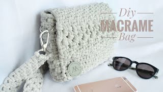 DIY Classic Macrame Bag  Klasyczna torebka ze sznurka [upl. by Adila]