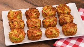 Zucchini muffins fluffy easy tasty and ready in a few minutes [upl. by Askwith]