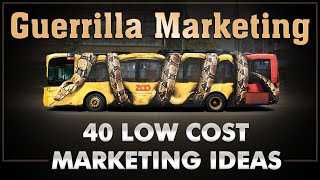 Guerilla Marketing  Ambush Marketing  40 Low Cost Ideas  Dr Vivek Bindra [upl. by Stanislaw]