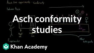 Asch conformity studies Asch line studies  Behavior  MCAT  Khan Academy [upl. by Josler]