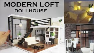 DIY Miniature  Modern Dollhouse Kit Bash [upl. by Johannessen197]