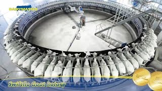 Milking 1800 Goats  Dairymasters Award winning Goat Rotary Milking Parlour [upl. by Calv336]