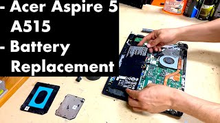 Acer Aspire 5 A515 Laptop Battery Replacement [upl. by Rellim449]