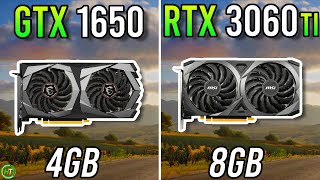 GTX 1650 vs RTX 3060 Ti  Really Big Difference [upl. by Eenobe]