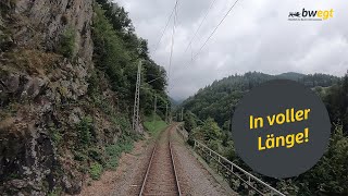 Führerstandsmitfahrt von Freiburg nach Villingen mit bwegt auf der Höllentalbahn [upl. by Yatnuhs]