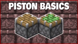 Minecraft Piston Basics  How to Use Pistons [upl. by Roee443]