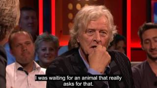 Rutger Hauer on De wereld draait door September 18 2013 with English Subtitles [upl. by Assirehs]