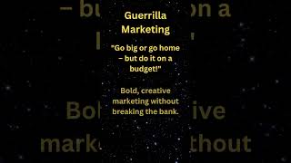 Guerrilla Marketing [upl. by Lecroy51]