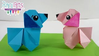 PERRO DE ORIGAMI  Paso a paso  DIY  ORIGAMI DOG [upl. by Yerxa465]