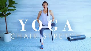 Chair Yoga Stretch for Beginners Seniors amp Everyone  30 minutes [upl. by Maryly]