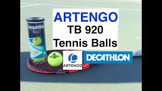 ARTENGO TB 920 Tennis Ball Review Decathlon [upl. by Belford]