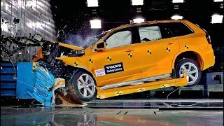 Volvo XC90 Frontal Offset Crash Test at 80 Kmh 50 Mph [upl. by Annola]