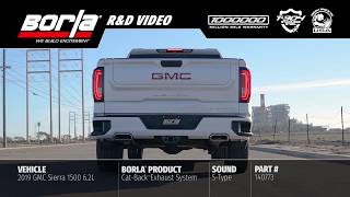 Borla Exhaust Sounds for the 20192023 Chevy SilveradoGMC Sierra 1500 62L SType Exhaust [upl. by Beilul]