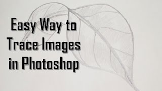 Easy Way to Trace Hand Drawn Images in Photoshop [upl. by Negaet]