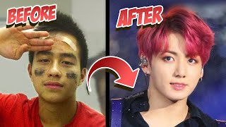 I Became BTS JungKook In A Day total kpop makeover ft Jessica Vu [upl. by Drus133]