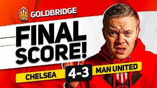 GUTTED CHELSEA 43 MANCHESTER UNITED GOLDBRIDGE Reaction [upl. by Monson882]