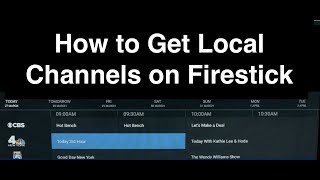 How to Watch Local Channels and Live TV on Firestick [upl. by Elnore635]