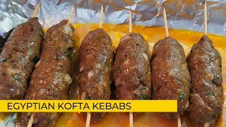 KOFTA KEBAB RECIPE How To Cook Egyptian Kofta Kebabs  Mince Kebabs [upl. by Grissel900]