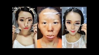 CRAZY Asian Makeup Transformations 😱 Chinese Makeup Tutorial Compilation 2018 [upl. by Vernice]