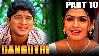 Gangotri  Allu Arjun Hindi Dubbed Movie  PARTS 10 OF 11  Aditi Agarwal Prakash Raj [upl. by Nylesaj]