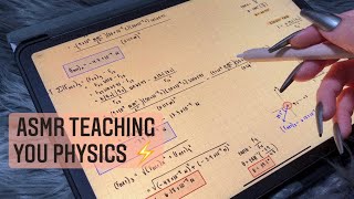 ASMR Teaching you physics  Electric Force ⚡️ iPad writing close whispers [upl. by Goles869]