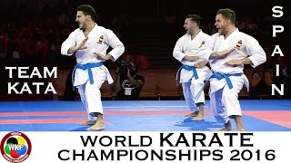 BRONZE MEDAL Male Team Kata SPAIN 2016 World Karate Championships  WORLD KARATE FEDERATION [upl. by Boehike452]