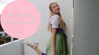 Dirndl  How to wear it  Regeln fürs Oktoberfest [upl. by Sands582]