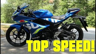 SUZUKI GSXR125 TOP SPEED [upl. by Ittocs]