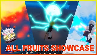 ALL FRUITS SHOWCASE  UPDATE 3  GRAND PIECE ONLINE GPO [upl. by Kei]