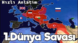 I Dünya Savaşı  Haritalı Hızlı Anlatım  Tek Part [upl. by Adyan]