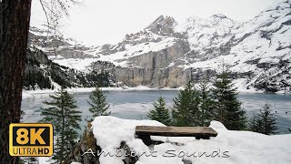 Oeschinensee Winter Switzerland 8K [upl. by Kathi]